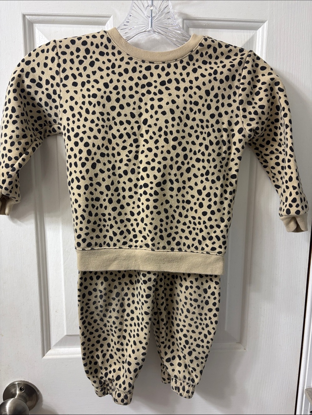 Garanimals Beige Crewneck Sweatshirt with Subtle Speckle
